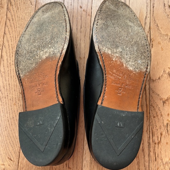 Allen Edmonds mens black loafers size 8.5 - Picture 3 of 4
